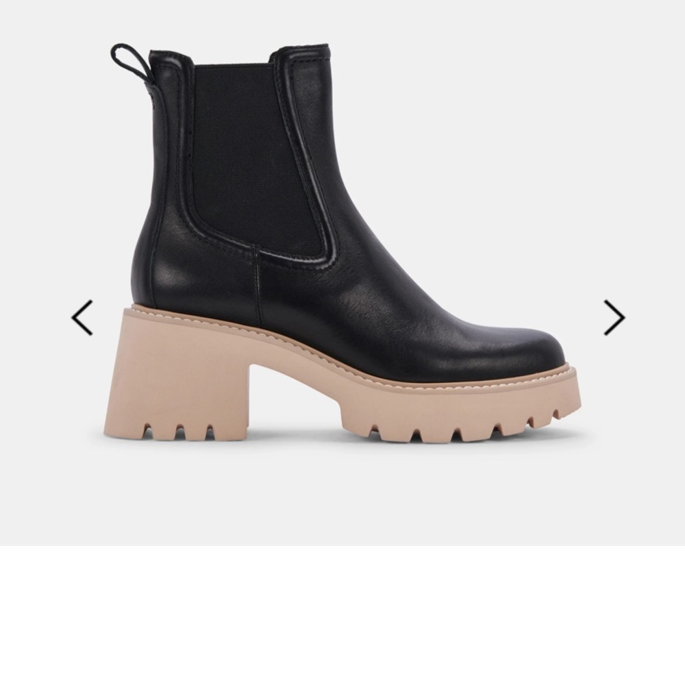 Dolce Vita H2o Leather Booties Black Leather